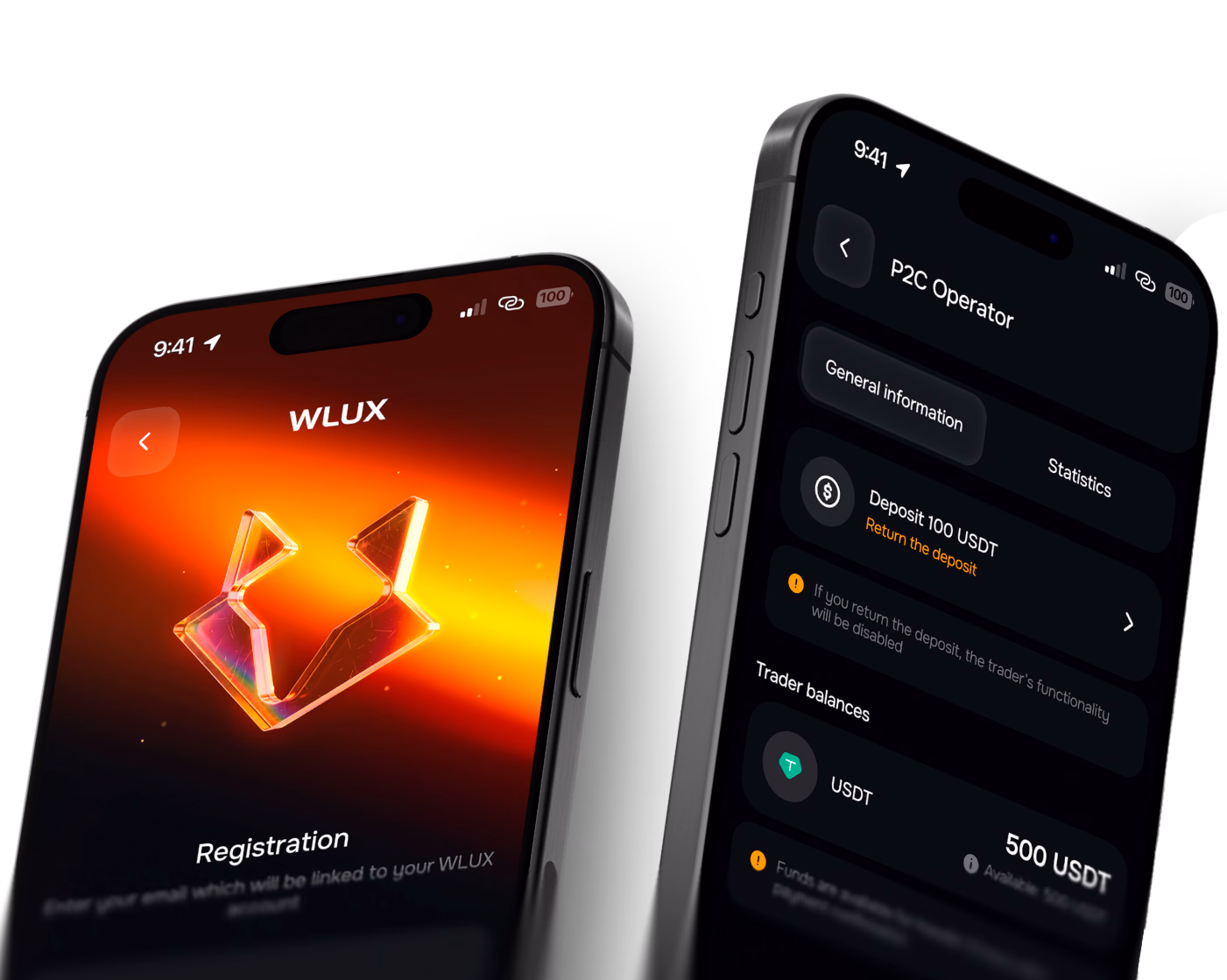 Раздел P2C Оператор в приложении WLUX для работы оператора с заявками